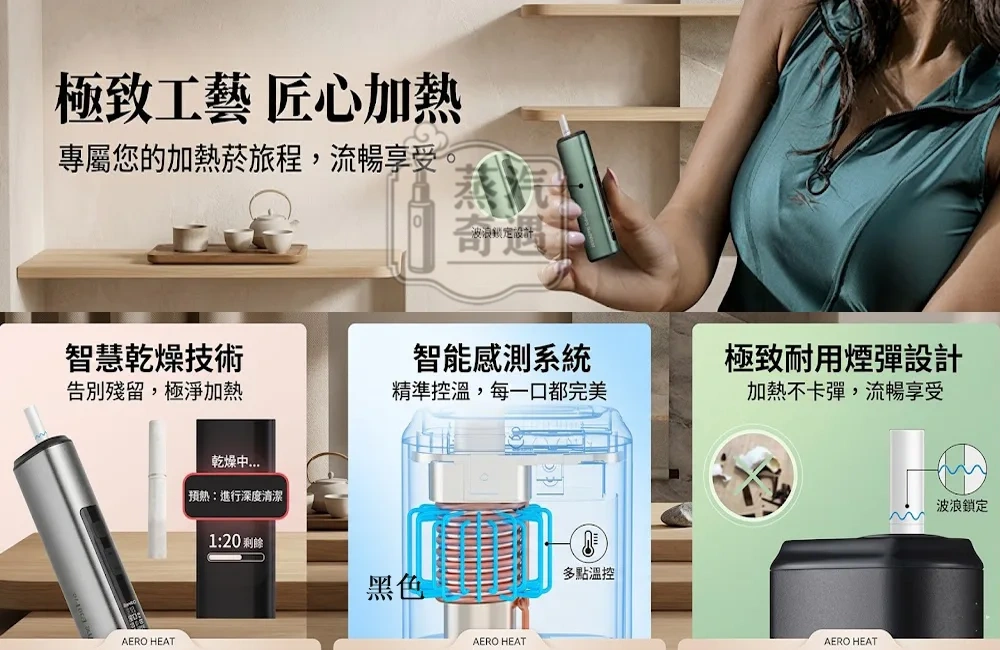 HiTASTE E40 Pro 二回機4色｜無刀片感應加熱主機｜TEREA 專用 IQOS 二回機｜3200mAh 長續航・可調溫・免清潔 蒸汽奇遇現貨